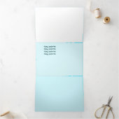 Drievoudig Fold-programma met letters Drieluik Programma (Binnen)