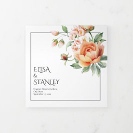 Drievoudig Fold-programma met letters Drieluik Programma