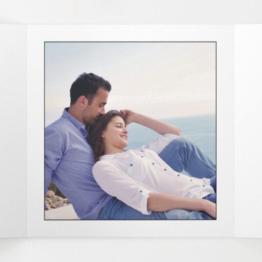 Drievoudig Fold-programma met letters Drieluik Programma (Binnenkant midden)