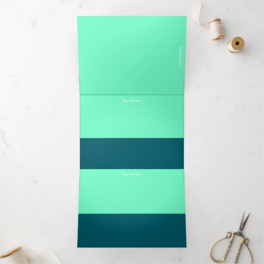 Drievoudig Fold-programma met letters Drieluik Programma (Binnen)