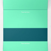 Drievoudig Fold-programma met letters Drieluik Programma (Binnenkant midden)