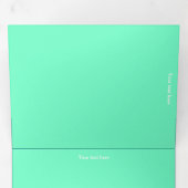 Drievoudig Fold-programma met letters Drieluik Programma (Binnenzijde eerst)