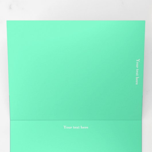 Drievoudig Fold-programma met letters Drieluik Programma (Binnenzijde eerst)