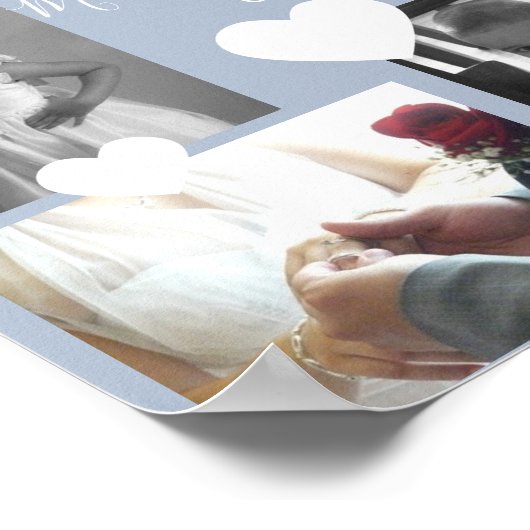 Drievoudig fotoverzamelingsscript en kunstpost poster (Hoek)