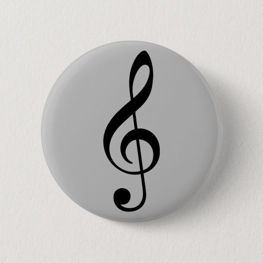 drievoudig gespleten muziek ronde button 5,7 cm (Voorkant)