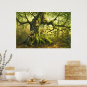 Drievoudig godin poster 24 x 36 inch (Keuken)