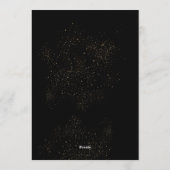 Drievoudig gouden kader Nieuwjaarsfeest Kaart (Achterkant)