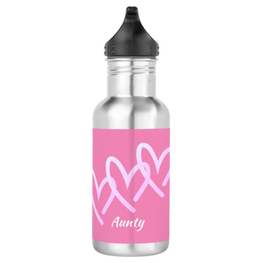 Drievoudig Hart Roze Aanpassen Waterfles (Rechts)