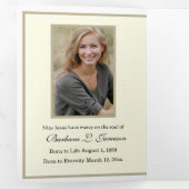 Drievoudig hart van Jezus Katholieke begrafenis Me Drieluik Kaart (Binnenzijde eerst)