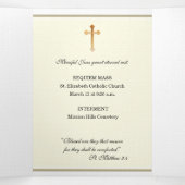 Drievoudig hart van Jezus Katholieke begrafenis Me Drieluik Kaart (Binnenkant midden)