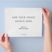 Drievoudig huwelijksprogramma 8.5x11" (Hand)