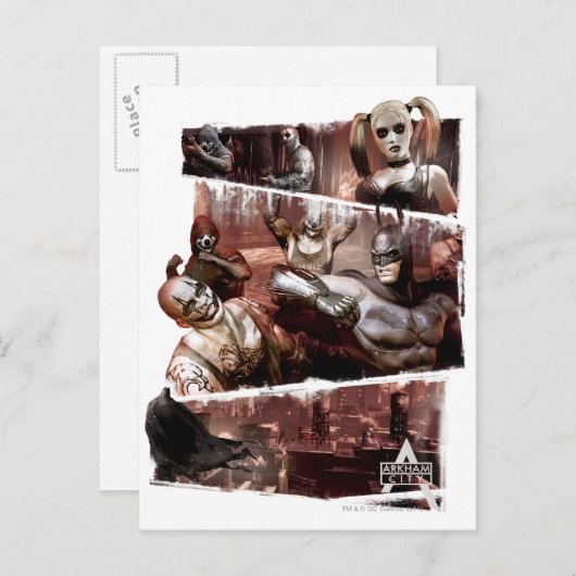 Drievoudig kenmerk stad Arkham Briefkaart (Voorkant / Achterkant)