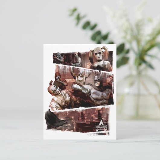 Drievoudig kenmerk stad Arkham Briefkaart (Staand voorkant)