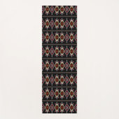 Drievoudig kleurig geometrisch patroon yogamat (Voorkant)