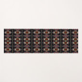 Drievoudig kleurig geometrisch patroon yogamat (Voorkant (horizontaal))