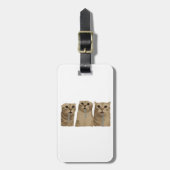 Drievoudig Kwijlende Domme Katten Meme Bagagelabel (Voorkant verticaal)