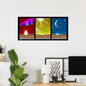 Drievoudig landschap poster (Thuiskantoor)