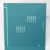 Drievoudig Letter Fold Announge Drieluik Aankondiging (Binnenzijde eerst)