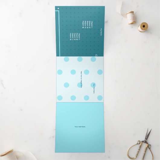 Drievoudig Letter Fold Announge Drieluik Aankondiging (Binnen)