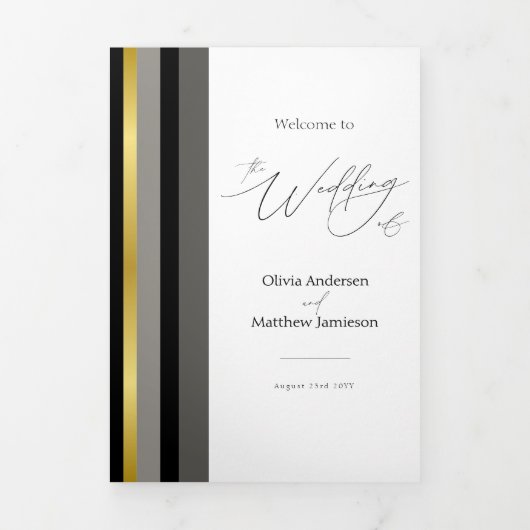 Drievoudig Letter Fold Card Drieluik Kaart (Cover)