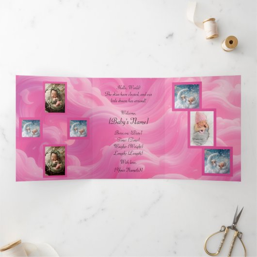 Drievoudig letterlijk Vold Uitnodiging (Binnen)