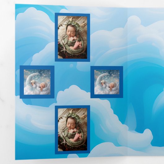 Drievoudig letterlijk Vold Uitnodiging (Binnenzijde eerst)