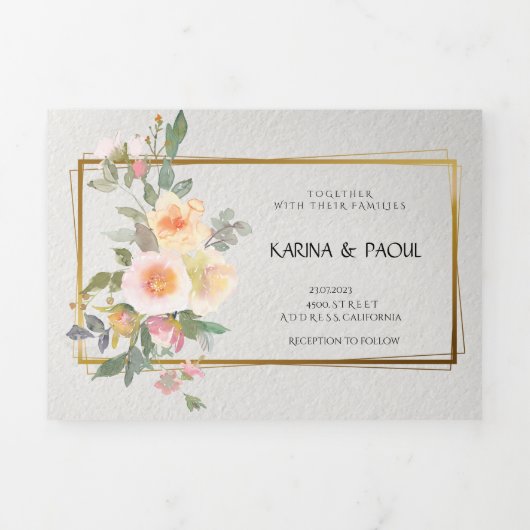 Drievoudig letterlijk Vold Uitnodiging (Cover)