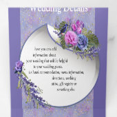 Drievoudig letterlijk Vold Uitnodiging (Binnenzijde eerst)