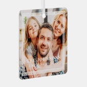 Drievoudig Lijst Moderne Grafische Familie Foto Ho Metalen Ornament (Voorkant Rechts)