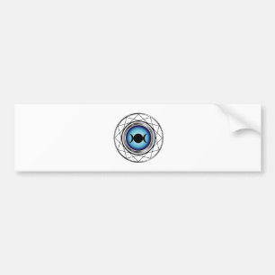 Drievoudig maansymbool bumpersticker