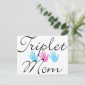 drievoudig mam briefkaart (Staand voorkant)