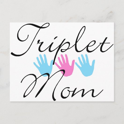 drievoudig mam briefkaart (Voorkant)