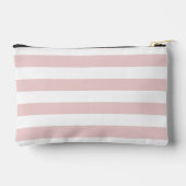 Drievoudig monogram op roze en witte strepen etui (Achterkant)
