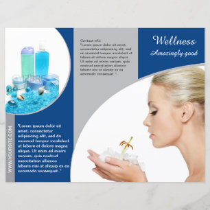 Drievoudig ontwerp brochure brochure over spa Well