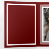 Drievoudig programma Burgundy - Letter Fold (Binnenzijde eerst)