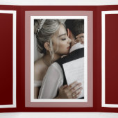 Drievoudig programma Burgundy - Letter Fold (Binnenkant midden)