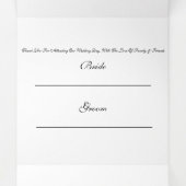 Drievoudig programma met 5 x 7 inch (Binnenkant midden)