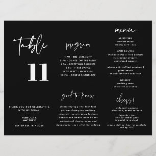 Drievoudig programma van het moderne Black Wedding