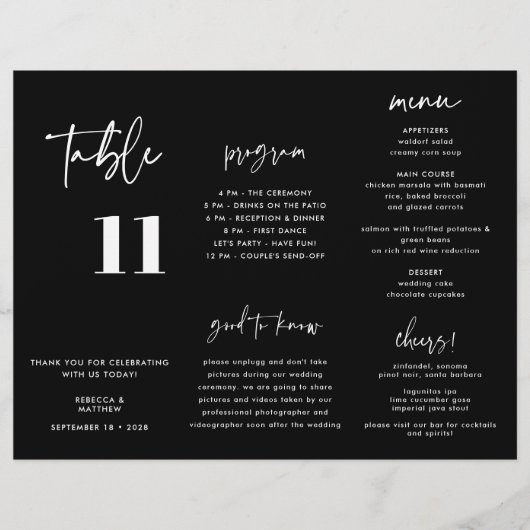 Drievoudig programma van het moderne Black Wedding (Voorkant)
