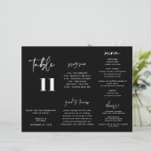 Drievoudig programma van het moderne Black Wedding (Staand voorkant)