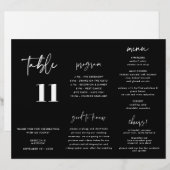 Drievoudig programma van het moderne Black Wedding (Voorkant / Achterkant)
