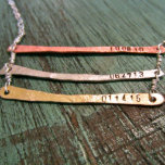 Drievoudig Roos Gold, zilver en messing Ketting<br><div class="desc">Bekijk dit handgemaakte en aanpasbare item - Het Ketting Stratus. Toon de vele lagen van uw leven met dit zeer unieke stuk.</div>