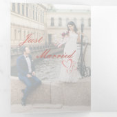 Drievoudig schrijven Vold Wedding Uitnodiging (Binnenzijde eerst)