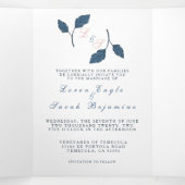 Drievoudig schrijven Vold Wedding Uitnodiging (Binnenkant midden)