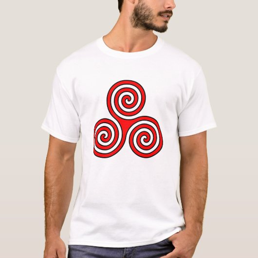 drievoudig spiraal symbool godin newgrange , ierla t-shirt (Voorkant)