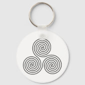 Drievoudig spiraalsymbool sleutelhanger (Voorkant)