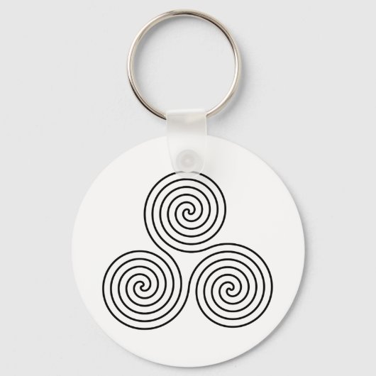 Drievoudig spiraalsymbool sleutelhanger (Voorkant)