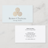 Drievoudig Spiral of Celtic Trisaking Symbol Visitekaartje (Voorkant / Achterkant)