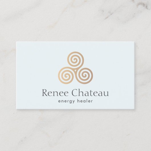 Drievoudig Spiral of Celtic Trisaking Symbol Visitekaartje (Voorkant)