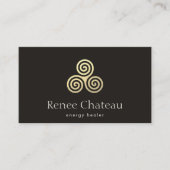 Drievoudig Spiral of Celtic Trisaking Symbol Visitekaartje (Voorkant)